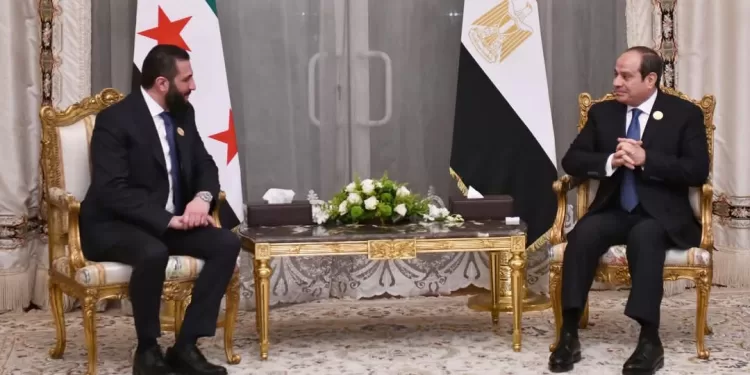 Renforcement des liens entre l'Égypte et la Syrie : Rencontre entre Abdel-Fattah Al-Sissi et Ahmed El-Char’e 1 - Le Progrès Egyptien