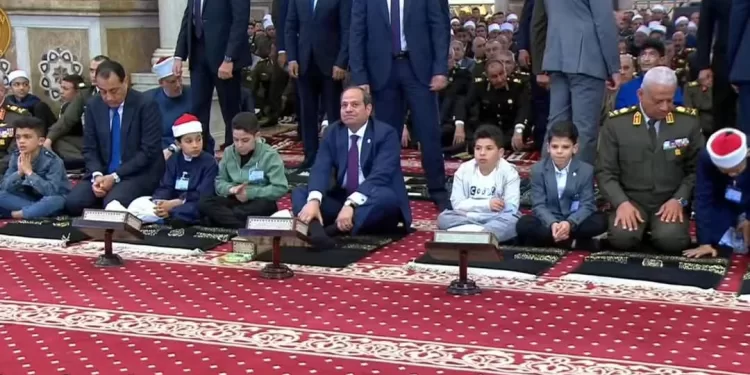 Le président accomplit la prière d'Al Aïd Al Fitr 1 - Le Progrès Egyptien