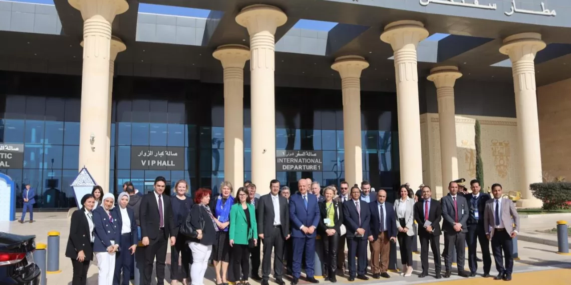 Délégation diplomatique européenne : L'aéroport Sphinx, un ajout qualitatif au secteur aéronautique égyptien 1 - Le Progrès Egyptien