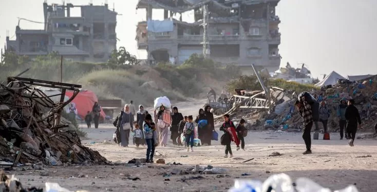 Chaos et larmes à Gaza après la reprise des frappes israéliennes 2 - Le Progrès Egyptien Chaos et larmes à Gaza après la reprise des frappes israéliennes 1 - Le Progrès Egyptien