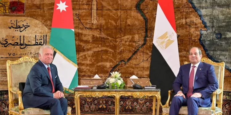 Le président Al-Sissi rencontre le roi Abdullah II 1 - Le Progrès Egyptien