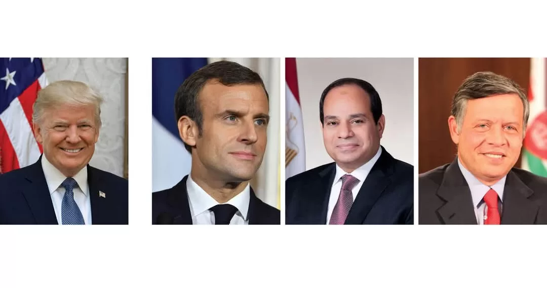 Appel téléphonique Al-Sissi - Macron - Abdullah II - Trump 2 - Le Progrès Egyptien Appel téléphonique Al-Sissi - Macron - Abdullah II - Trump 1 - Le Progrès Egyptien