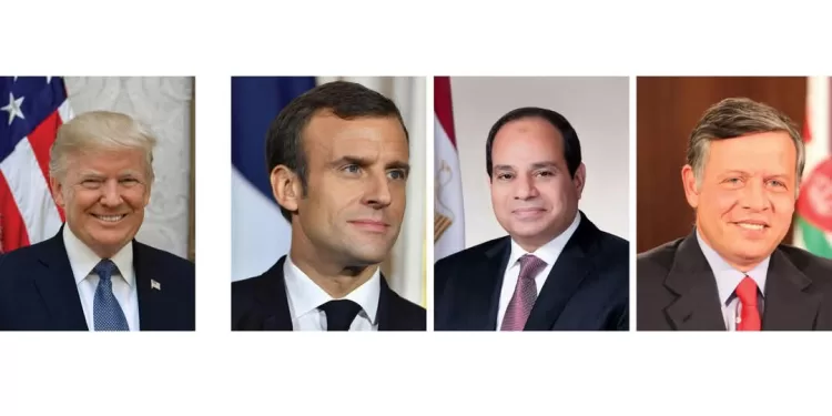 Appel téléphonique Al-Sissi - Macron - Abdullah II - Trump 1 - Le Progrès Egyptien