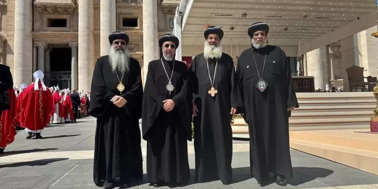 La délégation de l'Église copte orthodoxe aux funérailles du Pape du Vatican 1 - Le Progrès Egyptien