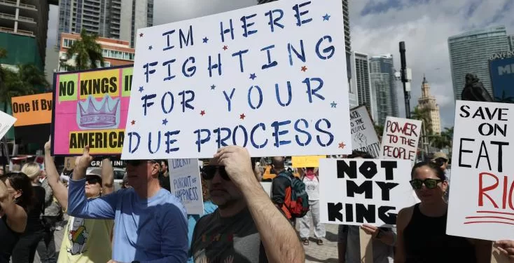 Des milliers d'Américains dans la rue contre Trump 1 - Le Progrès Egyptien