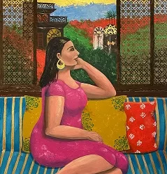 Omaima Alseesi : “Regard de la fenêtre” célèbre des mondes intérieurs dynamiques