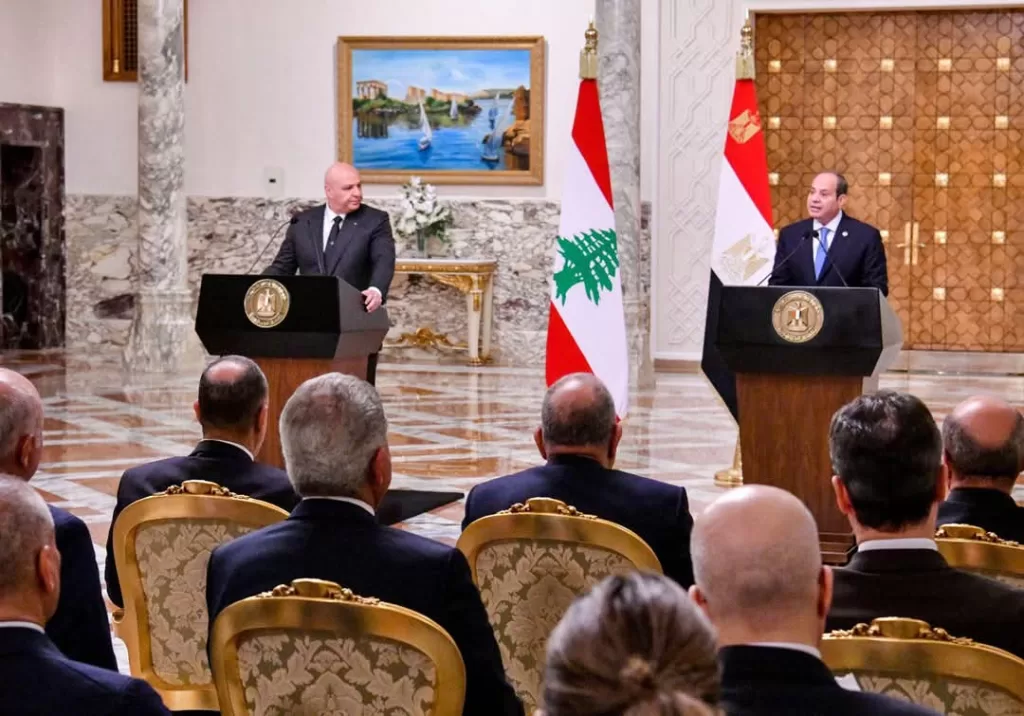 Al-Sissi reçoit le président libanais Aoun 10 - Le Progrès Egyptien Al-Sissi reçoit le président libanais Aoun 9 - Le Progrès Egyptien