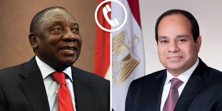 Al-Sissi et Ramaphosa discutent des évolutions positives des relations entre les deux pays 1 - Le Progrès Egyptien