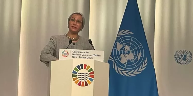 Mme Fouad prononce le discours de l'Égypte lors de la session plénière de l'UNOC3 1 - Le Progrès Egyptien