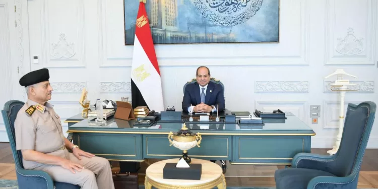 Al-Sissi reçoit le ministre de la Défense à Al-Alamein 1 - Le Progrès Egyptien