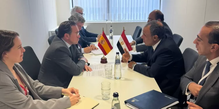 Le ministre des AE rencontre son homologue espagnol 2 - Le Progrès Egyptien Le ministre des AE rencontre son homologue espagnol 1 - Le Progrès Egyptien