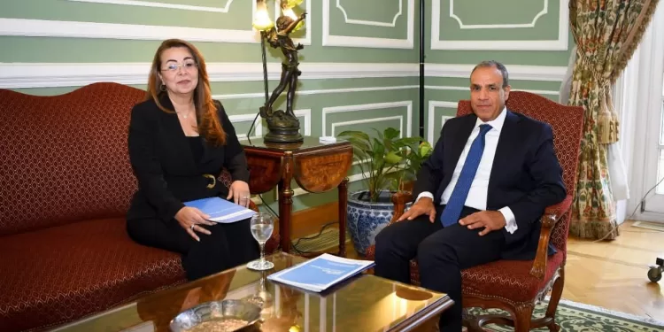 Le ministre des Affaires étrangères et de l’Immigration reçoit Ghada Waly, 2 - Le Progrès Egyptien Le ministre des Affaires étrangères et de l’Immigration reçoit Ghada Waly, 1 - Le Progrès Egyptien
