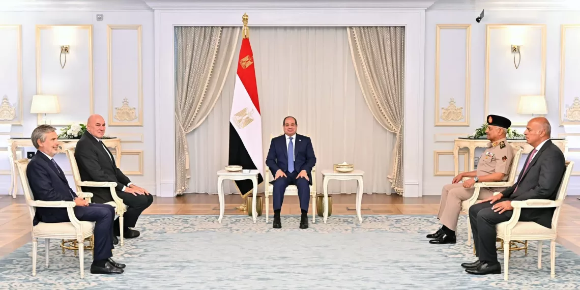 Al-Sissi et le ministre italien de la Défense examinent la coopération conjointe 1 - Le Progrès Egyptien