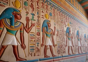 Découverte spectaculaire: Un mur aux hiéroglyphes colorés émerveille le monde