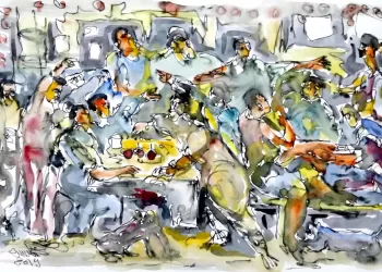 Le roi du croquis : Ibrahim Philipe… Un voyage à travers la ligne et la couleur