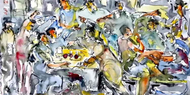 Le roi du croquis : Ibrahim Philipe... Un voyage à travers la ligne et la couleur 2 - Le Progrès Egyptien Le roi du croquis : Ibrahim Philipe... Un voyage à travers la ligne et la couleur 1 - Le Progrès Egyptien