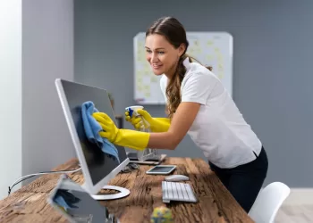 Attention en nettoyant l’écran d’ordinateur