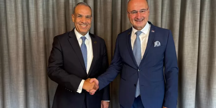 Abdel Aati et son homologue croate examinent le renforcement du partenariat égypto–croate 1 - Le Progrès Egyptien