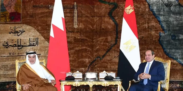 Al-Sissi reçoit le prince héritier de Bahreïn 1 - Le Progrès Egyptien