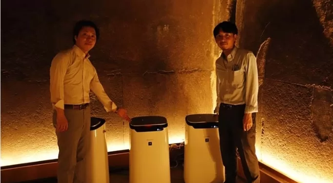 Systèmes de purification de l'air de haute technologie à l’intérieur de la pyramide de Khéops 2 - Le Progrès Egyptien Systèmes de purification de l'air de haute technologie à l’intérieur de la pyramide de Khéops 1 - Le Progrès Egyptien