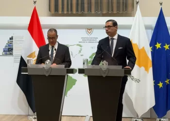 Conférence de presse Abdel Aati et son homologue chypriote