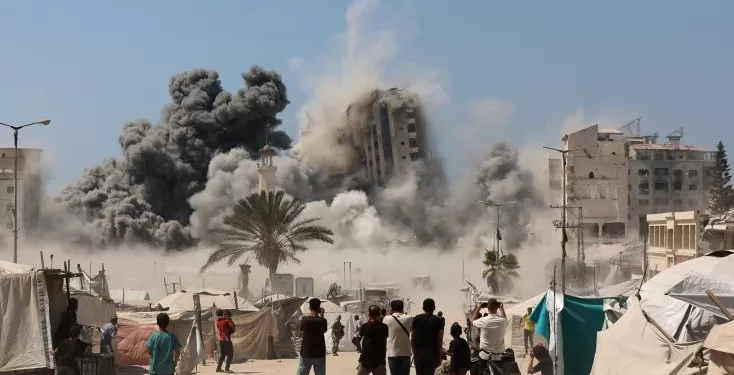 700 jours de guerre, Israël frappe une tour à Gaza-ville 2 - Le Progrès Egyptien 700 jours de guerre, Israël frappe une tour à Gaza-ville 1 - Le Progrès Egyptien