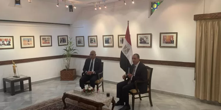Le ministre des Affaires étrangères rencontre les membres de la communauté égyptienne en Inde 1 - Le Progrès Egyptien
