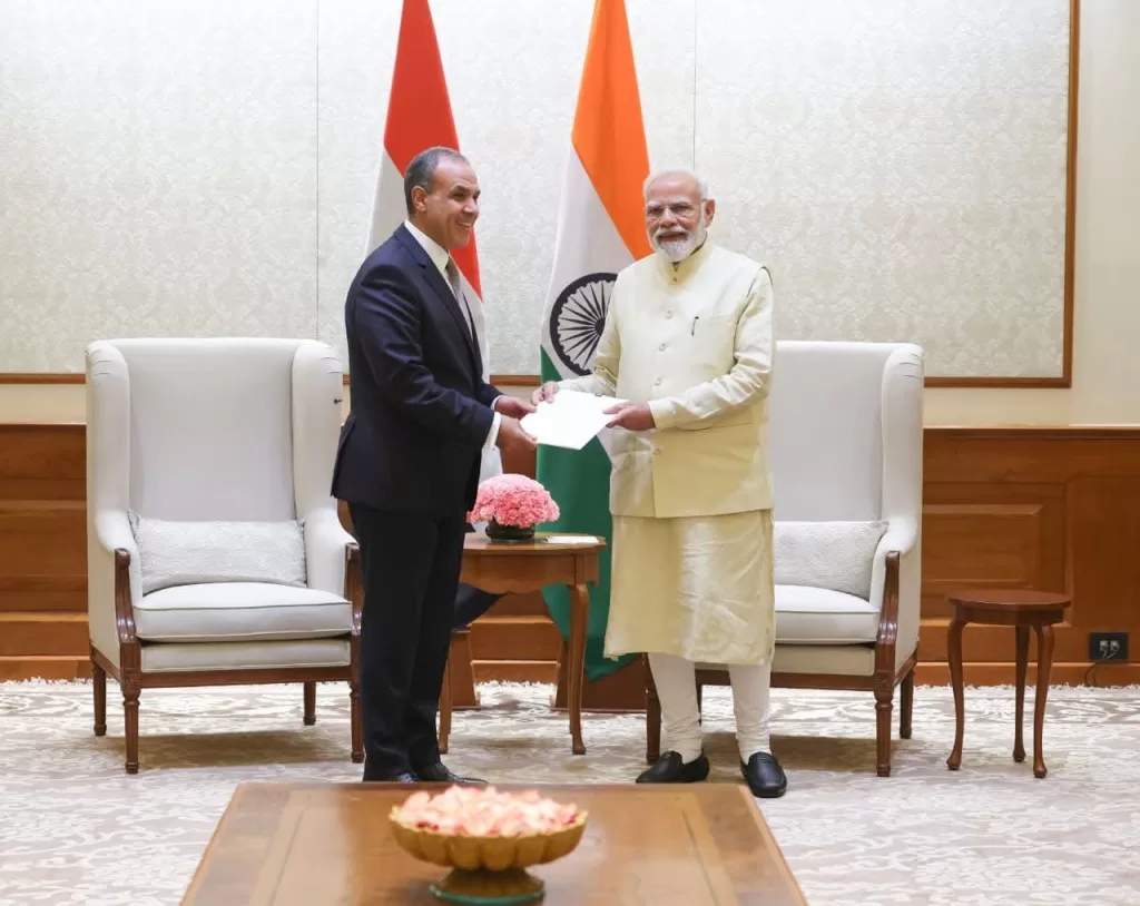 Le ministre des AE remet un message écrit du Président Al-Sissi au Premier ministre indien 3 - Le Progrès Egyptien