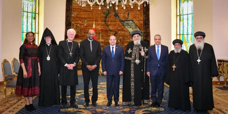 Le président reçoit une délégation du Conseil œcuménique des Églises 2 - Le Progrès Egyptien Le président reçoit une délégation du Conseil œcuménique des Églises 1 - Le Progrès Egyptien
