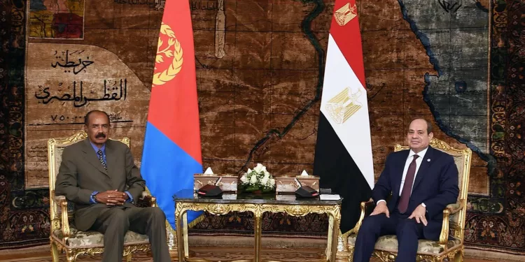 Le président reçoit son homologue d’Érythrée 2 - Le Progrès Egyptien Le président reçoit son homologue d’Érythrée 1 - Le Progrès Egyptien