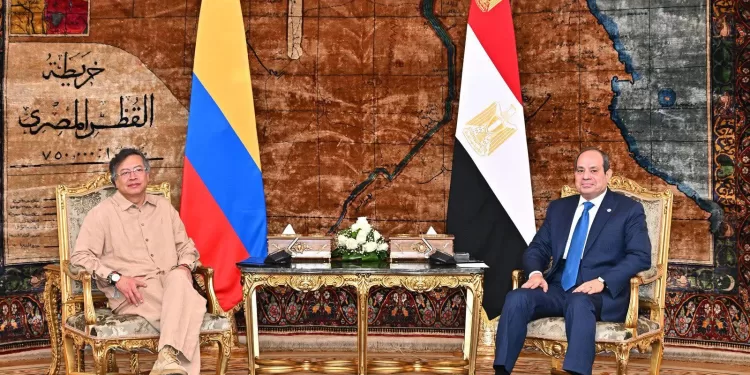 Le président Al-Sissi rencontre son homologue colombien Gustavo Petro 2 - Le Progrès Egyptien Le président Al-Sissi rencontre son homologue colombien Gustavo Petro 1 - Le Progrès Egyptien
