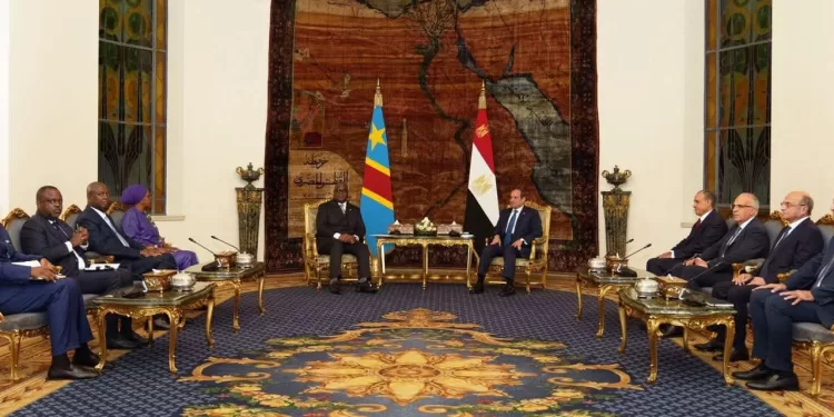 Le président Al-Sissi rencontre le président congolais Félix Tshisekedi au Caire 2 - Le Progrès Egyptien Le président Al-Sissi rencontre le président congolais Félix Tshisekedi au Caire 1 - Le Progrès Egyptien