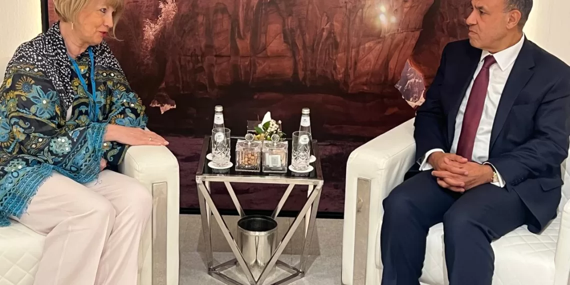 Rencontre entre Abdel Aati et la vice-présidente du Forum de Munich à Al-Ula 1 - Le Progrès Egyptien