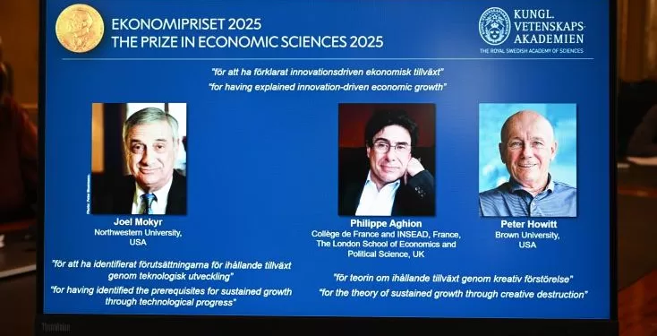Le Nobel d'économie décerné à un trio pour des travaux sur la croissance et l'innovation 1 - Le Progrès Egyptien