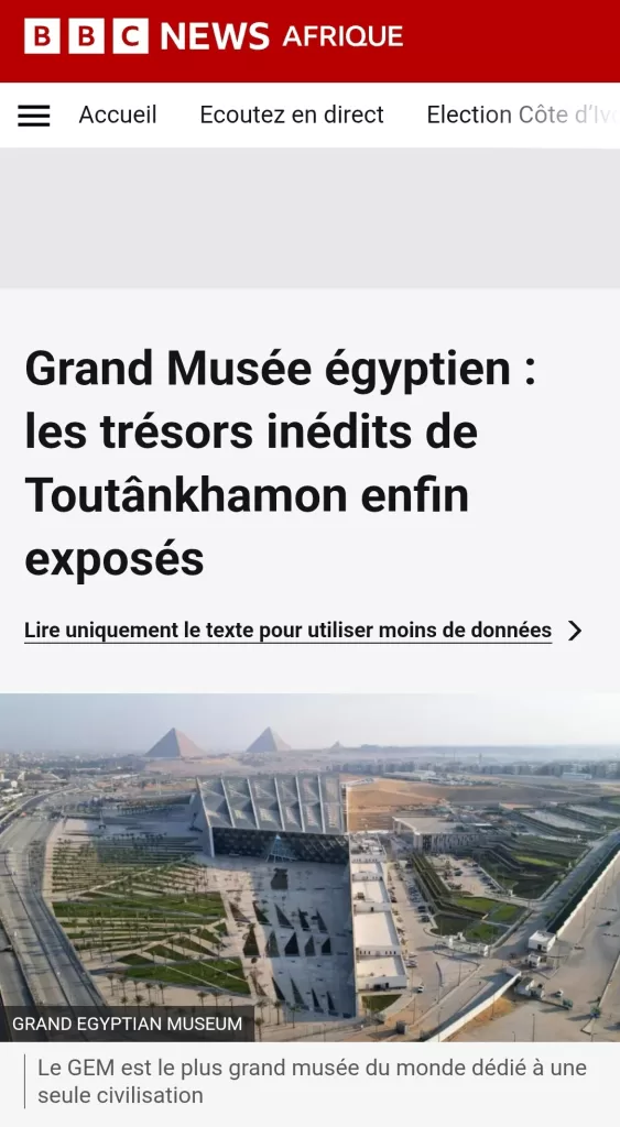 L'inauguration du GME à la une de la presse internationale 16 - Le Progrès Egyptien L'inauguration du GME à la une de la presse internationale 15 - Le Progrès Egyptien