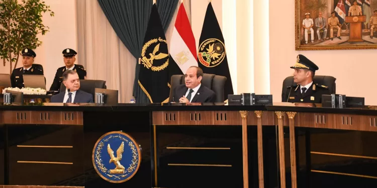 Le président visite l'Académie de la Police 1 - Le Progrès Egyptien