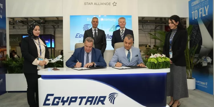 Au premier jour du Dubai Airshow 2025EgyptAir signe un protocole de coopération avec MedAire pour renforcer son dispositif de sûreté et de sécurité opérationnelle 2 - Le Progrès Egyptien Au premier jour du Dubai Airshow 2025EgyptAir signe un protocole de coopération avec MedAire pour renforcer son dispositif de sûreté et de sécurité opérationnelle 1 - Le Progrès Egyptien