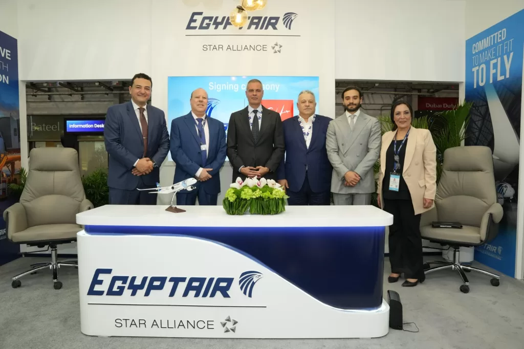 EgyptAir pour les services terrestres signe un contrat de services d’assistance en escale avec SKY HORIZON 5 - Le Progrès Egyptien