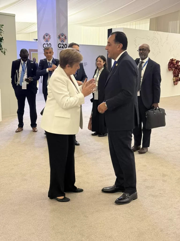 Sommet du G20 : Madbouli rencontre le SG de l'ONU et la directrice du FMI 5 - Le Progrès Egyptien