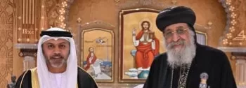 Le pape Tawadros reçoit l’ambassadeur des EAU au Caire
