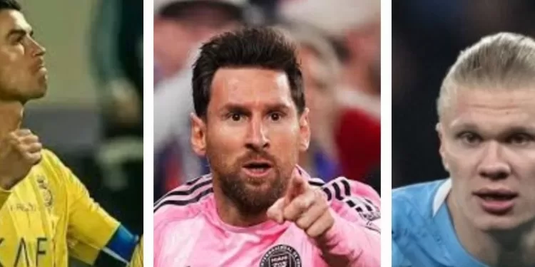 "Personne n'arrive à leur cheville" … Haaland balaye les comparaisons avec Messi et CR7 2 - Le Progrès Egyptien "Personne n'arrive à leur cheville" … Haaland balaye les comparaisons avec Messi et CR7 1 - Le Progrès Egyptien