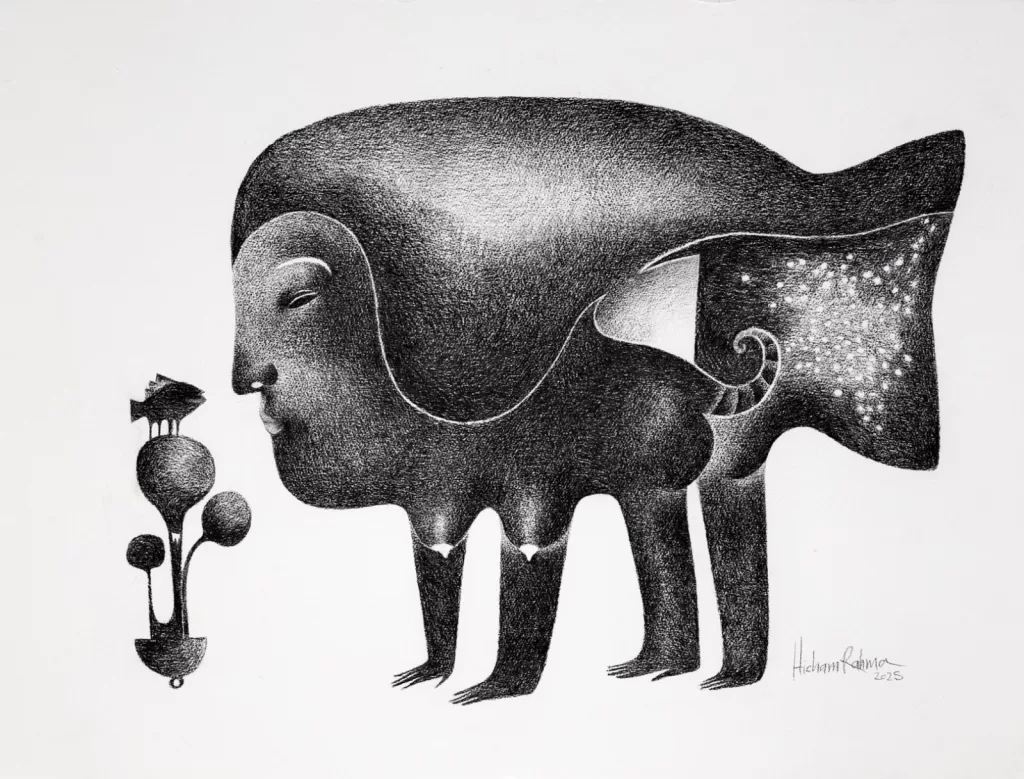 L’artiste Hecham Rahma, une aventure artistique folle entre le noir et le blanc 12 - Le Progrès Egyptien L’artiste Hecham Rahma, une aventure artistique folle entre le noir et le blanc 11 - Le Progrès Egyptien