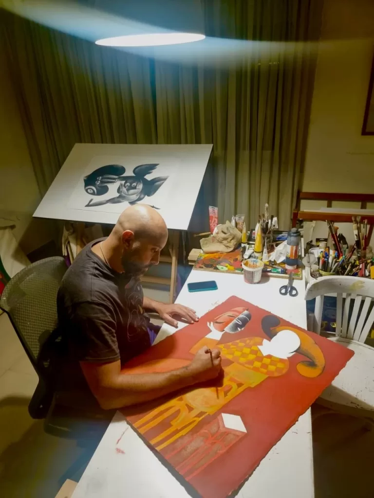 L’artiste Hecham Rahma, une aventure artistique folle entre le noir et le blanc 4 - Le Progrès Egyptien L’artiste Hecham Rahma, une aventure artistique folle entre le noir et le blanc 3 - Le Progrès Egyptien