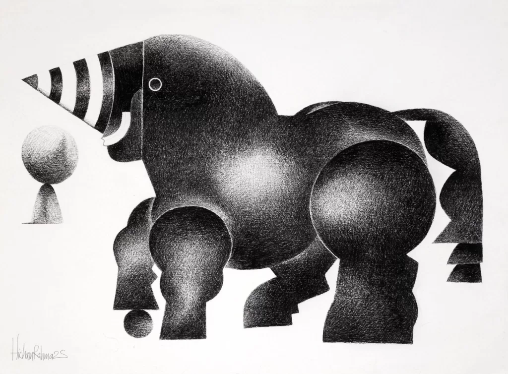 L’artiste Hecham Rahma, une aventure artistique folle entre le noir et le blanc 6 - Le Progrès Egyptien L’artiste Hecham Rahma, une aventure artistique folle entre le noir et le blanc 5 - Le Progrès Egyptien