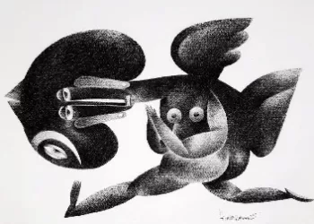 L’artiste Hecham Rahma, une aventure artistique folle entre le noir et le blanc 7 - Le Progrès Egyptien L’artiste Hecham Rahma, une aventure artistique folle entre le noir et le blanc