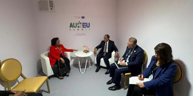Abdel Aati rencontre la directrice exécutive du NEPAD à Luanda 1 - Le Progrès Egyptien