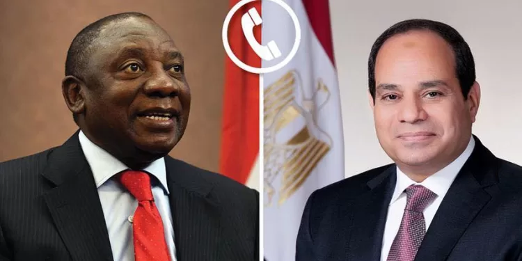 Entretien téléphonique entre le président Al-Sissi et le président Ramaphosa sur le renforcement des relations bilatérales et la situation à Gaza 2 - Le Progrès Egyptien Entretien téléphonique entre le président Al-Sissi et le président Ramaphosa sur le renforcement des relations bilatérales et la situation à Gaza 1 - Le Progrès Egyptien