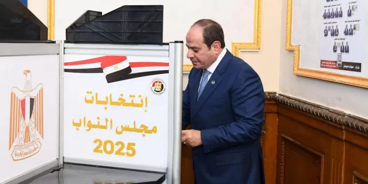 Le président Al-Sissi vote à la deuxième phase des législatives 1 - Le Progrès Egyptien