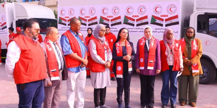 La ministre de la Solidarité sociale lance un convoi d’aide humanitaire pour soutenir les frères au Soudan 1 - Le Progrès Egyptien