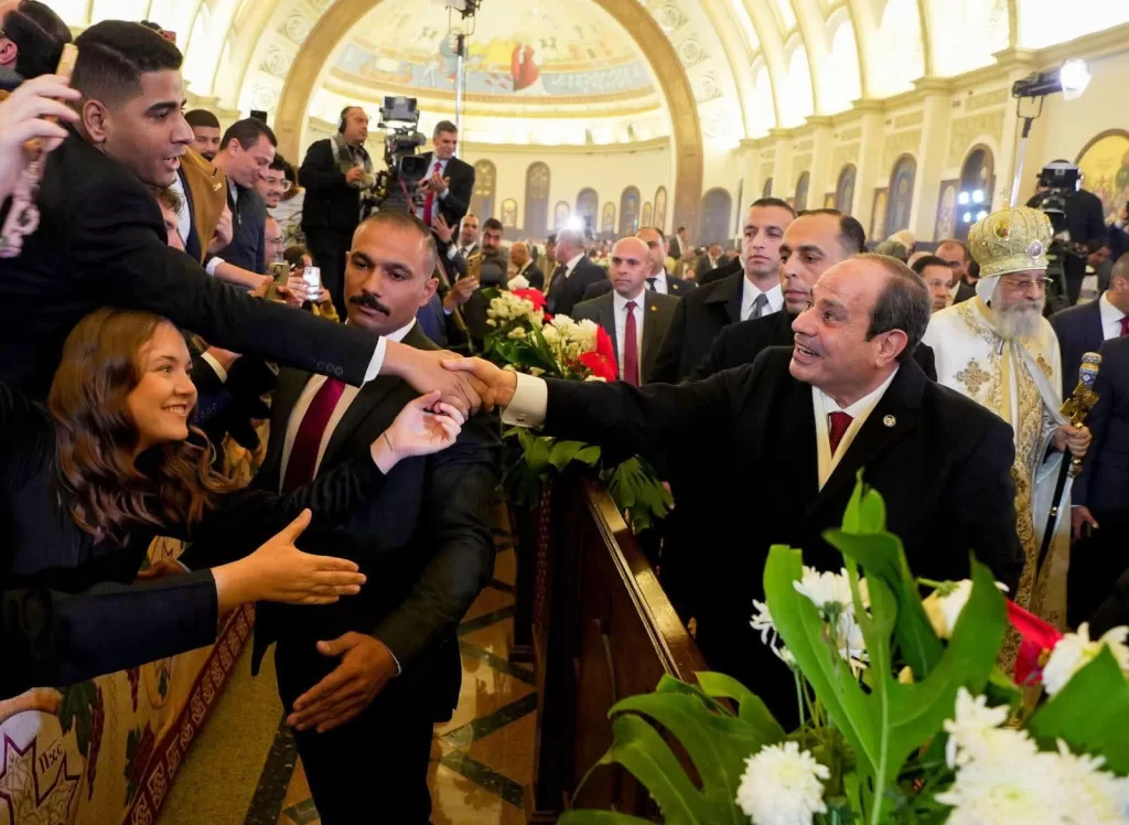 Al-Sissi présente ses vœux de Noël à la cathédrale de la Nativité du Christ (Photos) 17 - Le Progrès Egyptien